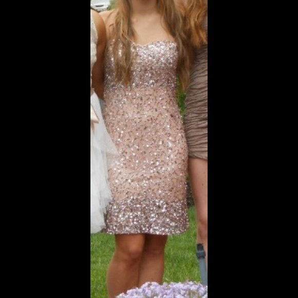 fully jeweled cocktail dress - worn once!