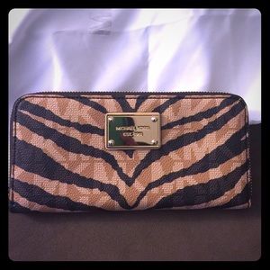 MK Leopard Print Wallet