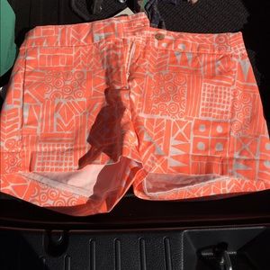 Patterned J Crew Shorts