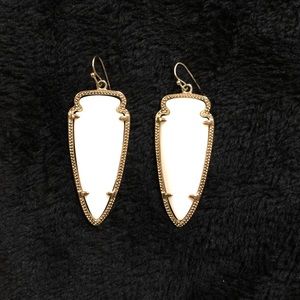 White Skylar Kendra Scott Earrings