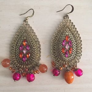 Beautiful colorful big earrings!