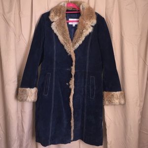 Wilsons Leather 3/4 length Real Fur trimed jacket