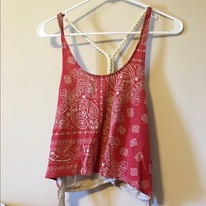 Bandana print crop top