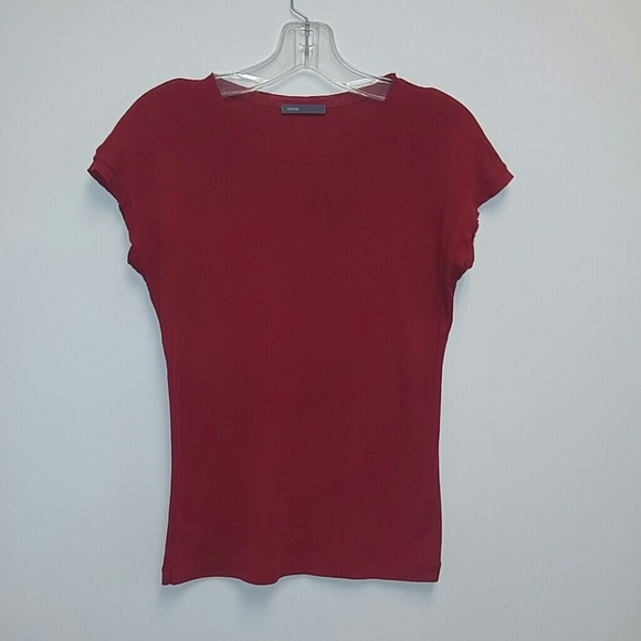 Vince bias trimmed tee