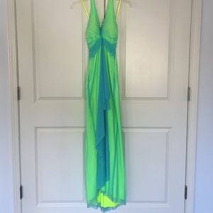 Full length halter formal dress