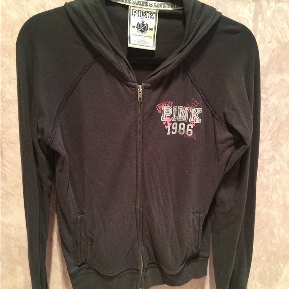 Pink Victoria secret hoodie /zippy