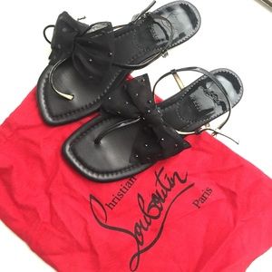 ✨AUTHENTIC✨ Christian Louboutin sandals w/bow