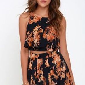 Two Piece Floral Dress