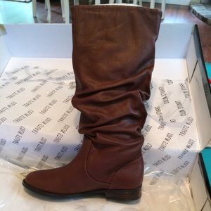 Colin Stuart Tall brown leather boots