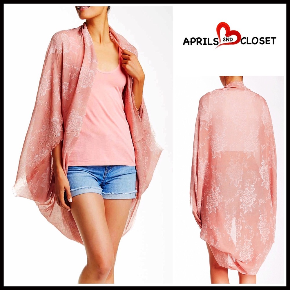 Kimono Long Cardigan Cardi Cape - Picture 3 of 4