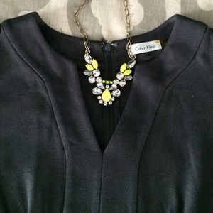 Calvin Klein charcoal gray dress with pockets