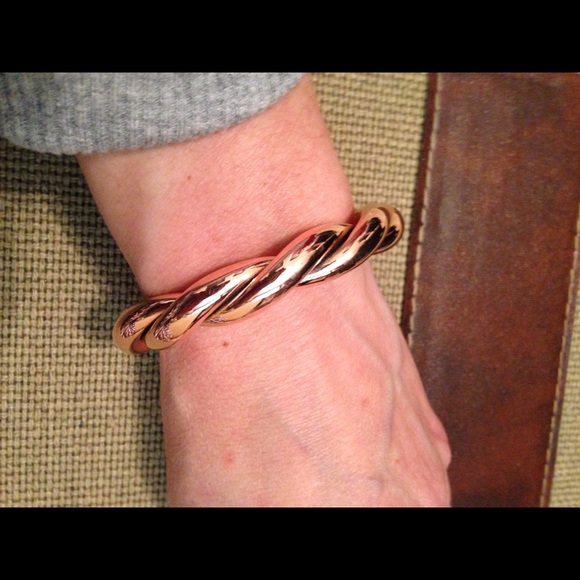 NWOT Twisted copper bangle bracelet by Taxco - Picture 2 of 4