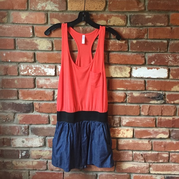 One piece jumper. Denim bottom
