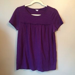 Bundled✨ J. Crew Oversized Purple Babydoll Tee