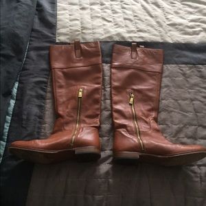Coach brown leather boots