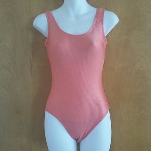 One piece coral bathing suit