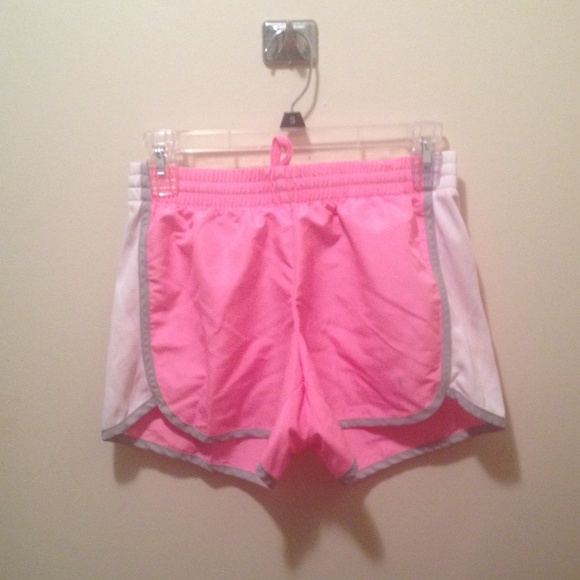 Pink workout shorts