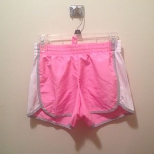 Pink workout shorts