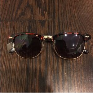 Brown framed sunglasses