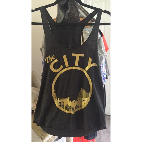 🚫sold🚫Warriors Razer Back Tank Top