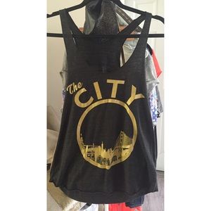 🚫sold🚫Warriors Razer Back Tank Top