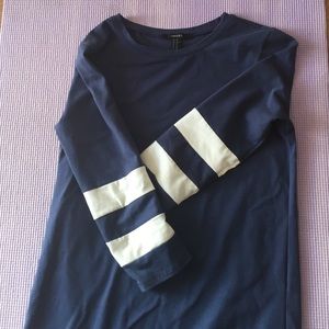 Baseball sleeve dress