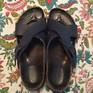 Women's 8 navy blue slip on Betula by Birkenstock