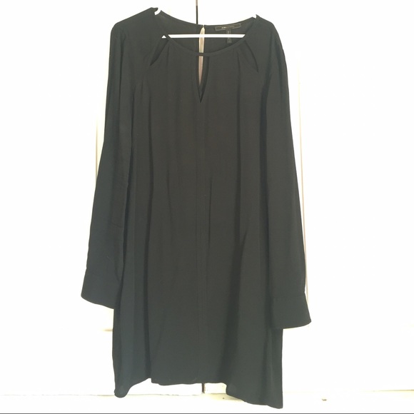 BCBG Max Azria black sheath dress.