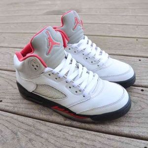 Jordan Fire Red 5 Sz 5Y CHEAPER ON DE🅿️O🅿️!