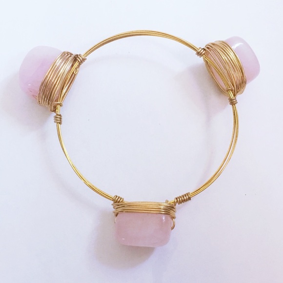HP 4/29 π Rose Quartz Bangle - Picture 3 of 3