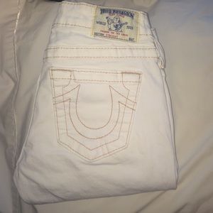 True religion white jeans