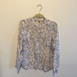 Rebecca Taylor Silk floral print button down