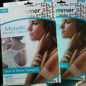 Shimmer Metallic Temporary Tattoo Kit