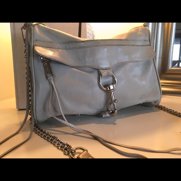 Rebecca Minkoff MAC crossbody grey leather  bag