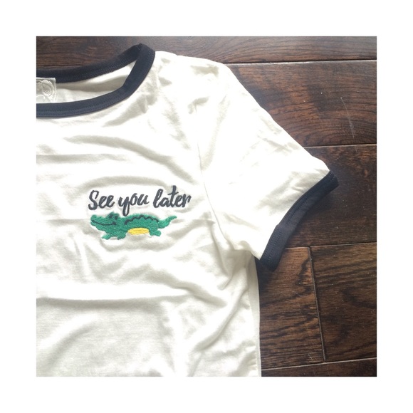 Sadie and Sage Tops - LAST ONE ❗️See you later alligator crop top✌️🐊