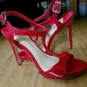 Red Patent lether Sandal