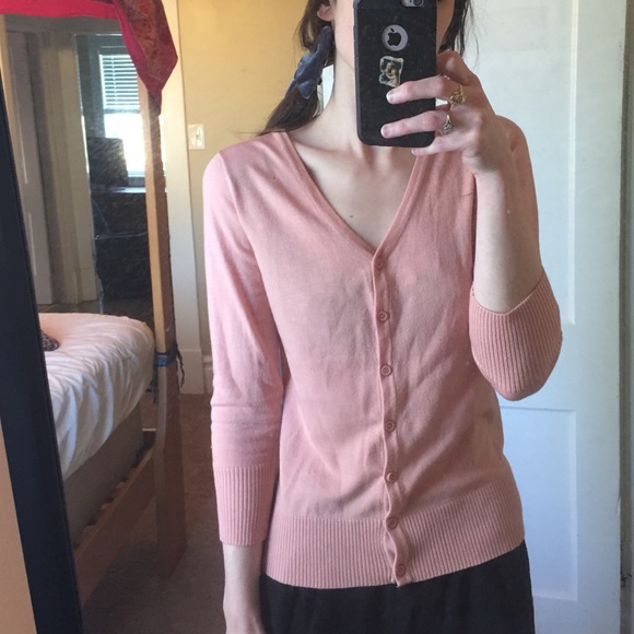 ✨SOLD✨ModCloth Charter School Pink Cardigan - Picture 1 of 4