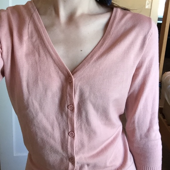 ✨SOLD✨ModCloth Charter School Pink Cardigan - Picture 2 of 4