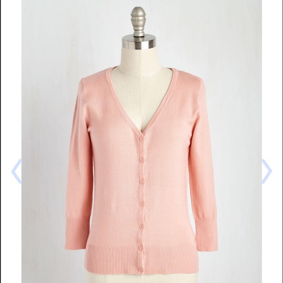 ✨SOLD✨ModCloth Charter School Pink Cardigan - Picture 4 of 4
