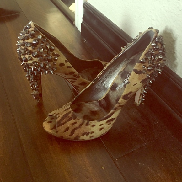 Spiked Cheetah Heels