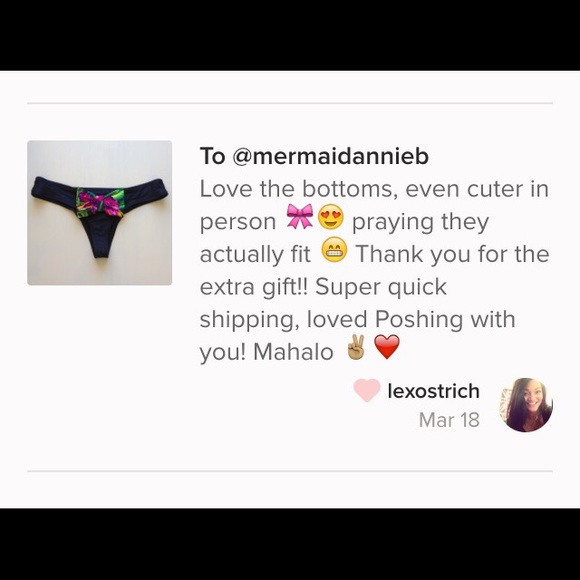 🌴SALE! M/L Green Bow Cheeky Thong Bikini Bottom - Picture 4 of 4