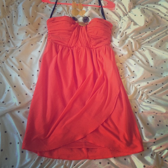 Bebe coral dress!