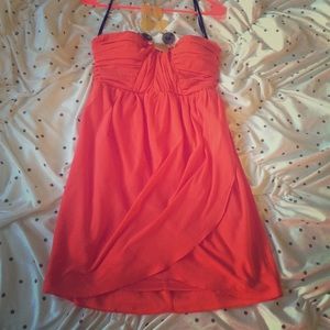 Bebe coral dress!