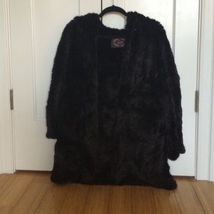 Genuine mink fur coat
