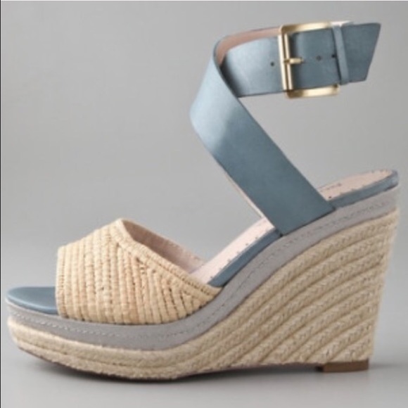 Rosegold Cali wedge sandal heels Sz 10 new - Picture 3 of 4