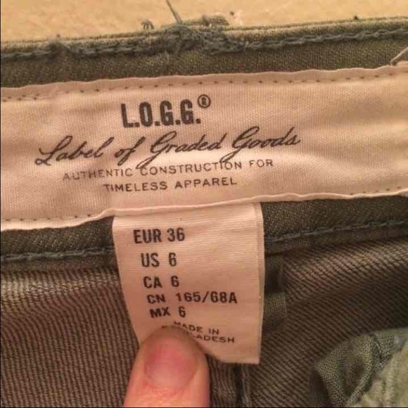 H&M L.O.G.G. Olive Green Jeans - Picture 3 of 4