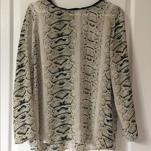 ZARA Snake Print Blouse