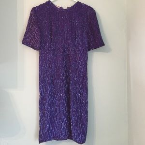 Stenay sequined royal blue dress. Size 6.