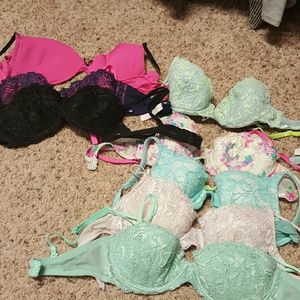 Victoria secret PINK bras and one xoxo. bundle..
