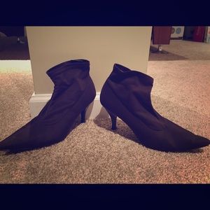 Brown Booties with less than 2 1/2inch Heel